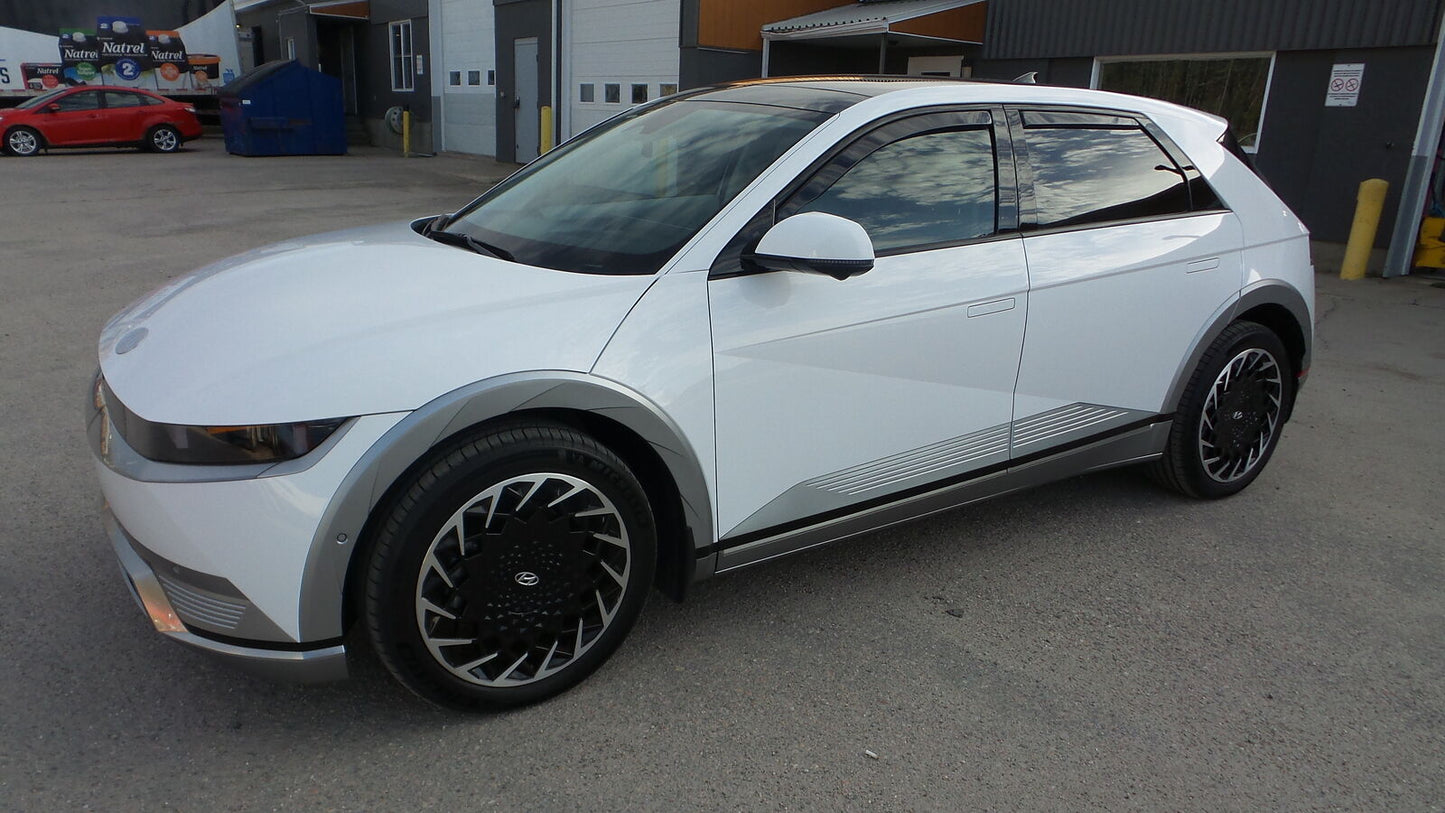 HYUNDAI IONIQ IN CHANNEL RAIN GUARDS ( FITS 2022-UP) FULL SET IN DARK SMOKE