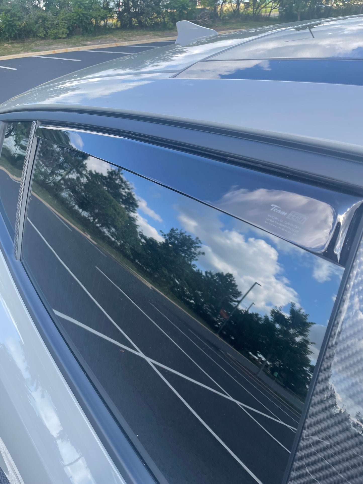 KIA STINGER IN-CHANNEL RAIN GUARDS (4PC SET IN DARK SMOKE)