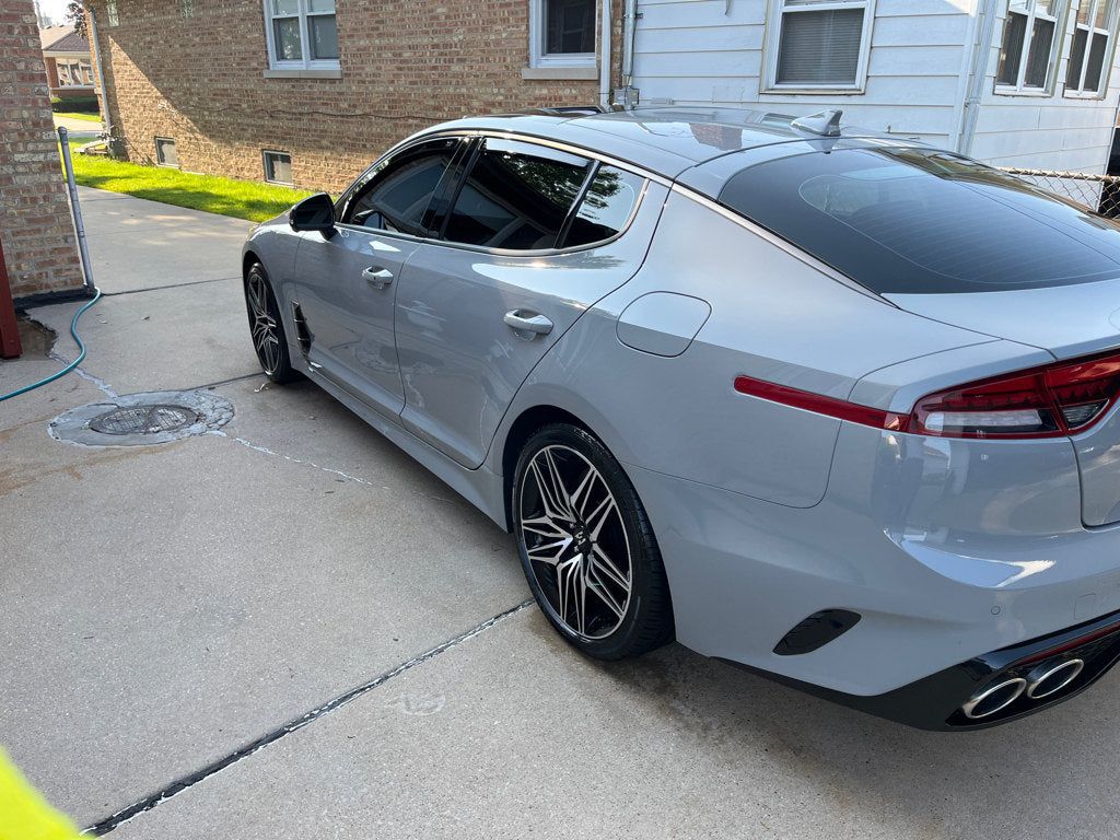 KIA STINGER IN-CHANNEL RAIN GUARDS (4PC SET IN DARK SMOKE)