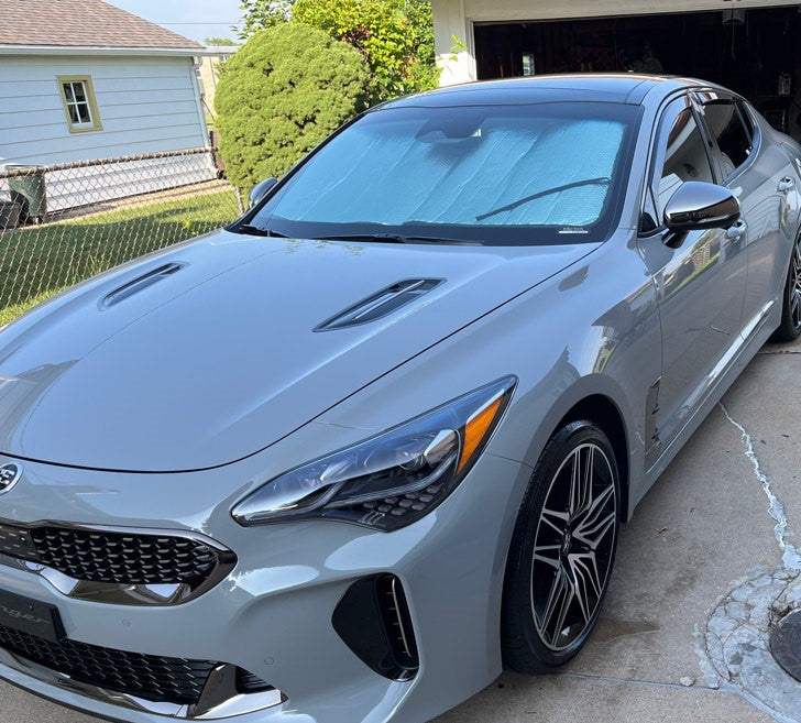 KIA STINGER IN-CHANNEL RAIN GUARDS (4PC SET IN DARK SMOKE)