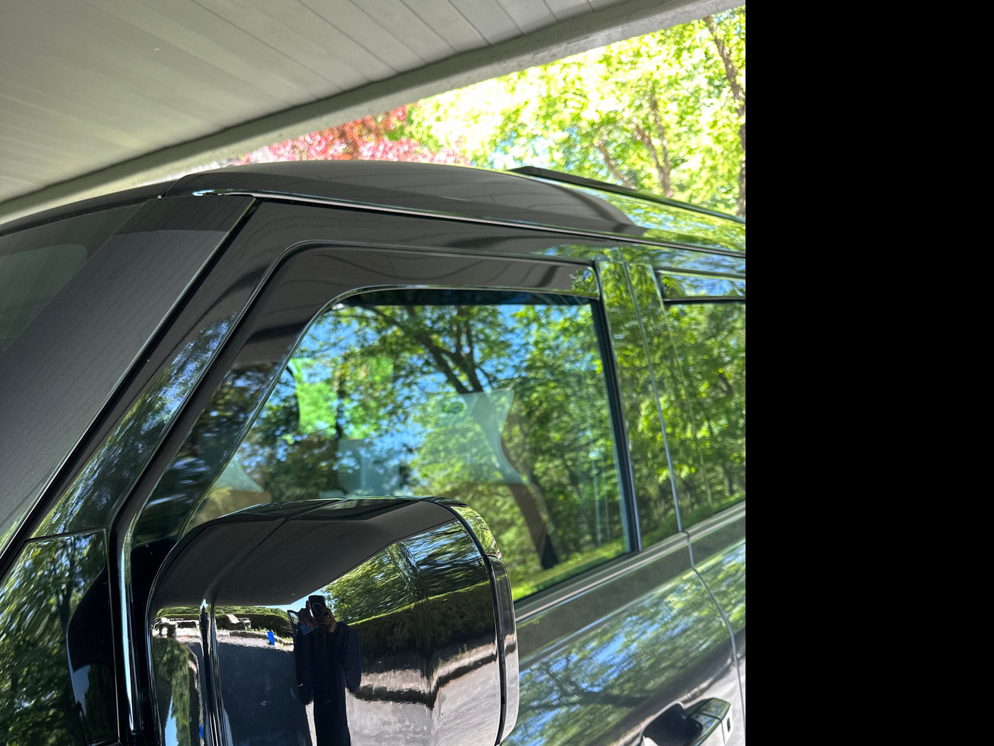 LAND ROVER DEFENDER 110 IN-CHANNEL RAIN GUARDS WIND DEFLECTORS 2020-UP