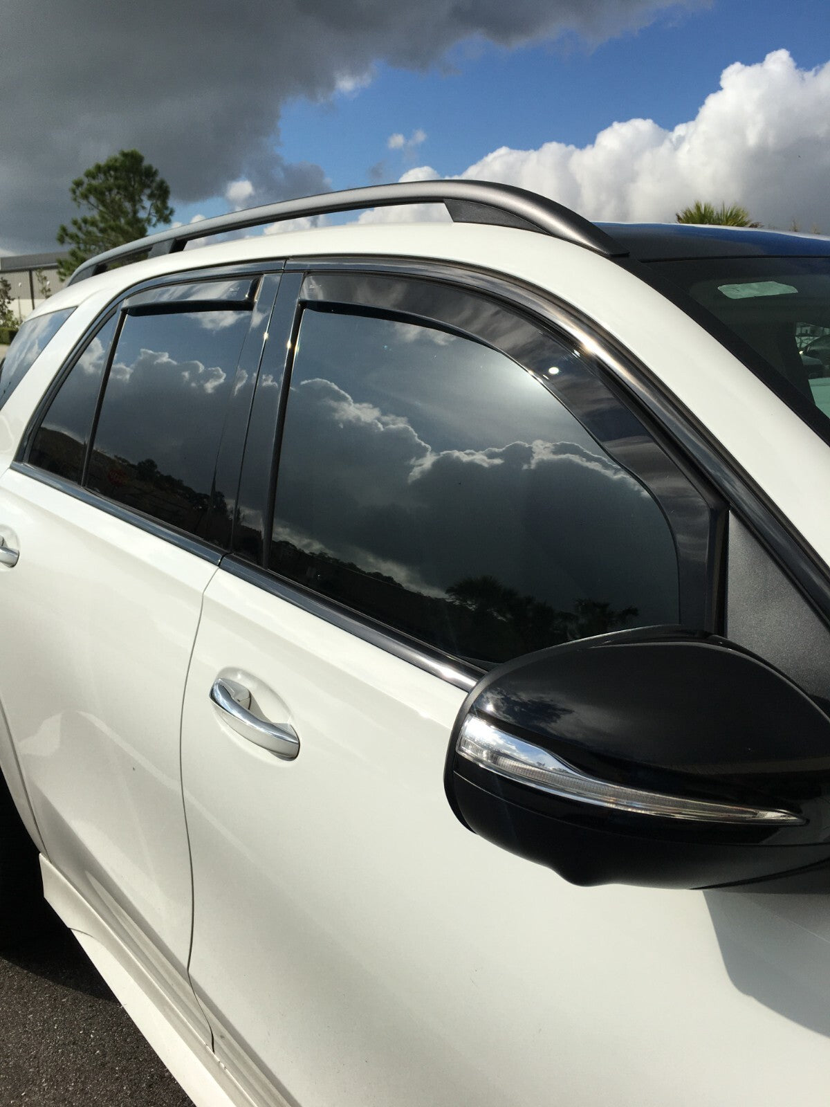 MERCEDES GLE IN-CHANNEL RAIN GUARDS WIND DEFLECTORS 2020-2026 FRONTS & REARS