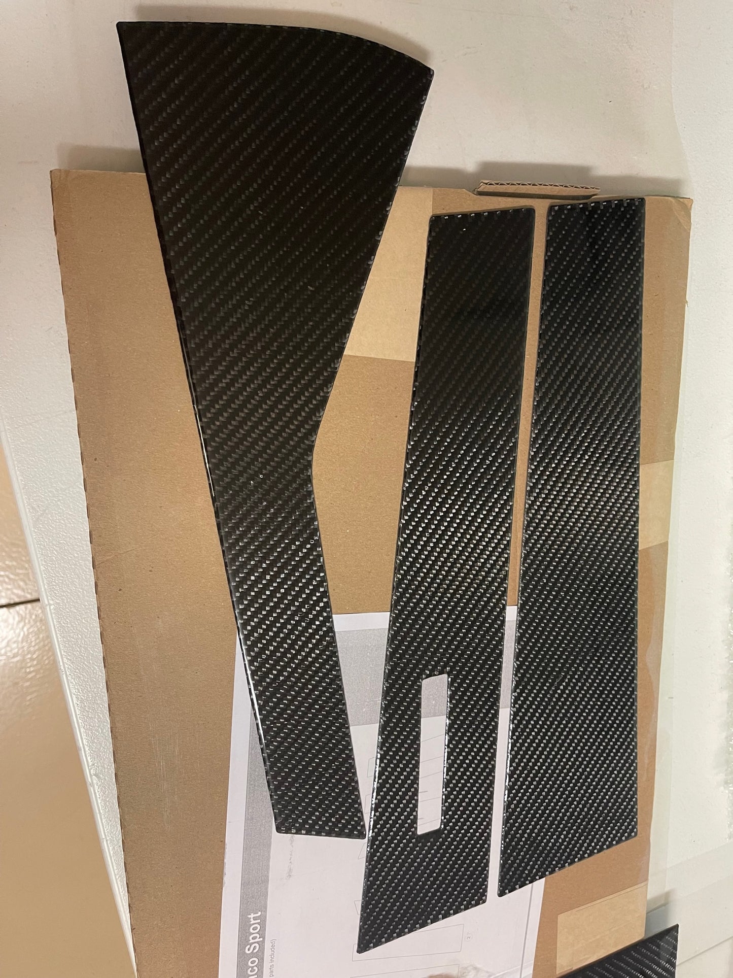 REAL CARBON FIBER PILLAR Posts for FORD BRONCO SPORT (2021-UP) 6pc