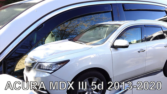 ACURA MDX IN CHANNEL RAIN GUARDS (FITS 2014-2020) FULL SET