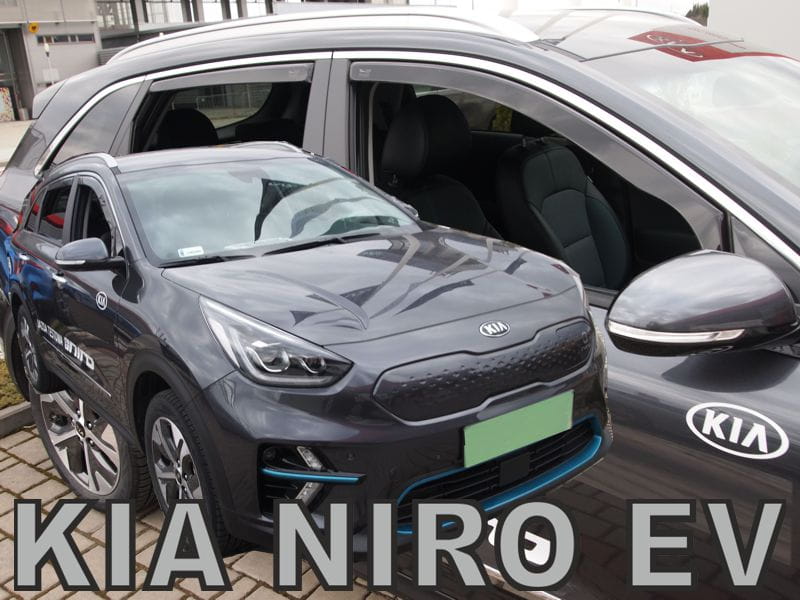 IN CHANNEL RAIN GUARDS FOR KIA NIRO EV 4PC SET IN DARK SMOKE (2019-2022)