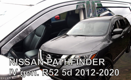 NISSAN PATHFINDER IN-CHANNEL RAIN GUARDS (4PC SET) FITS 2013-2021