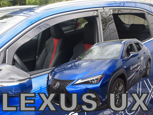 LEXUS UX IN CHANNEL RAIN GUARDS (FITS 2019-UP) FULL SET