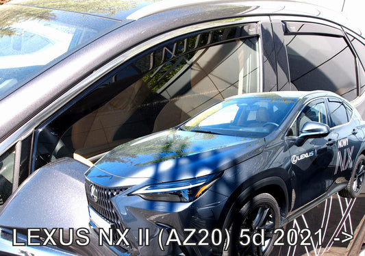 LEXUS NX IN CHANNEL RAIN GUARDS (FITS 2022-UP) FULL SET