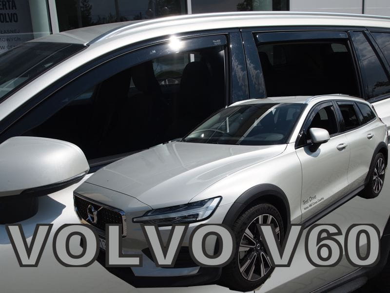 VOLVO V60 IN CHANNEL RAIN GUARDS ( FITS 2019-UP) FULL SET DARK SMOKE