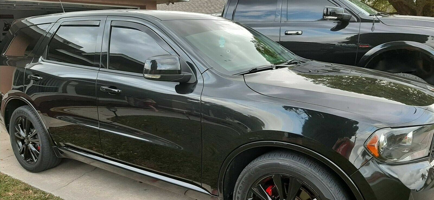 TEAM HEKO IN-CHANNEL VENT VISORS FOR DODGE DURANGO  (FULL SET)  2011-2024