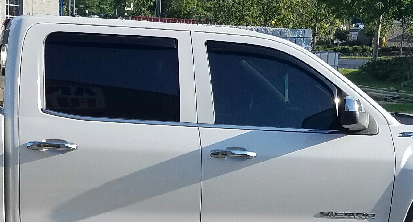TOYOTA TUNDRA IN-CHANNEL RAIN GUARDS WIND DEFLECTORS 2007-2021 CREW CAB CREW MAX