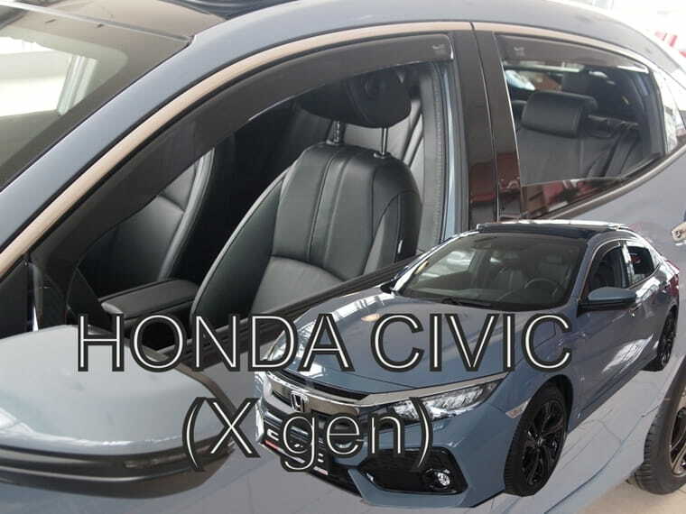 IN-CHANNEL RAIN GUARDS FOR HONDA CIVIC 2017-2021 (4 PIECE SET)  HATCHBACK