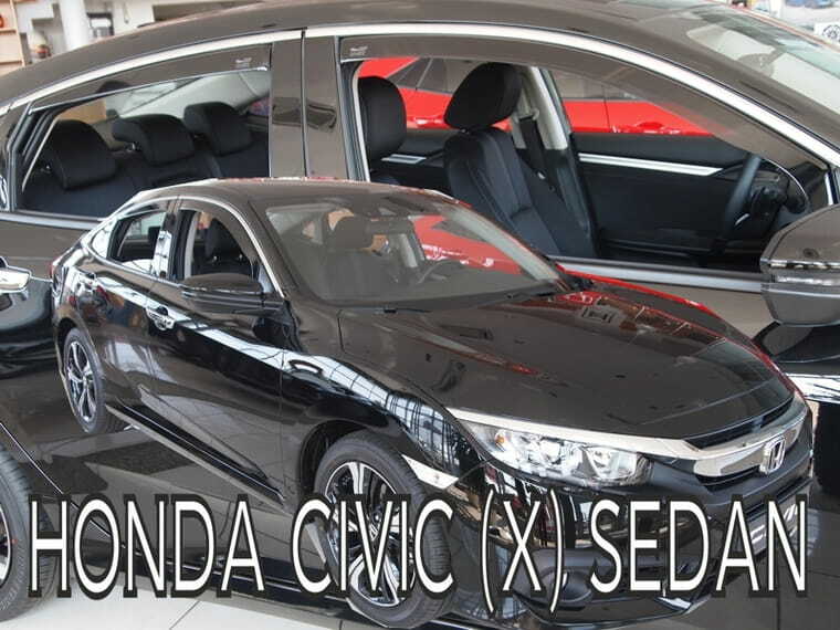 IN-CHANNEL RAIN GUARDS FOR HONDA CIVIC 2017-2021 (4 PIECE SET)  SEDAN