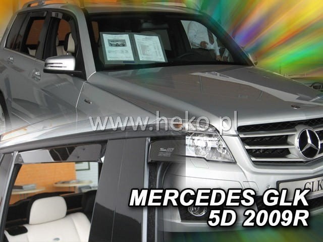 MERCEDES GLK IN-CHANNEL RAIN GUARDS WIND DEFLECTORS 2009-2015