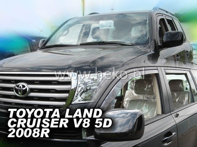 IN-CHANNEL VENT VISORS FOR LEXUS LX570 & LANDCRUISER 2008-2021 FULL SET)