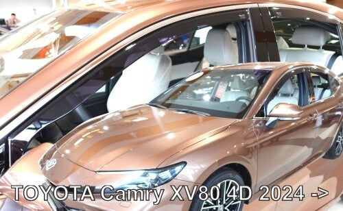 IN-CHANNEL RAIN GUARDS WIND DEFLECTORS FOR TOYOTA CAMRY 2025-UP