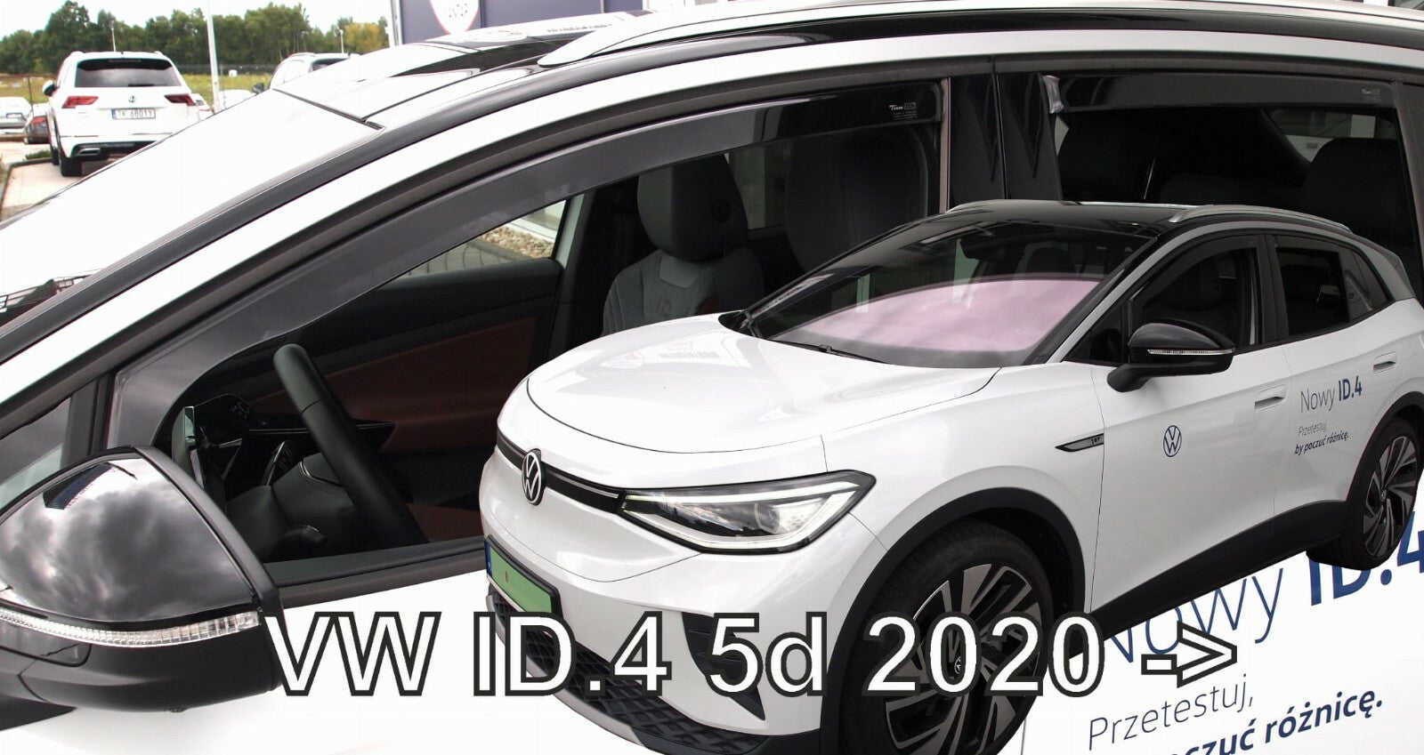 TEAM HEKO IN-CHANNEL RAIN GUARDS FOR VW ID.4 2021-UP ( 4 piece set)