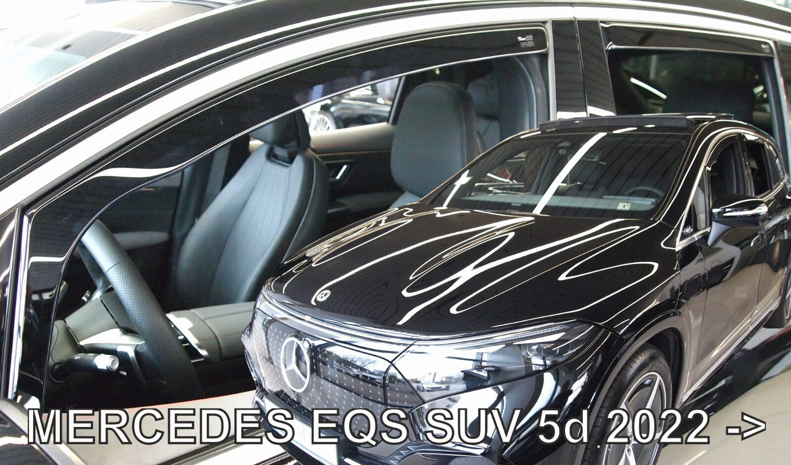 TEAM HEKO IN-CHANNEL VENT VISORS FOR MERCEDES EQS SUV 2023-UP  FULL SET)