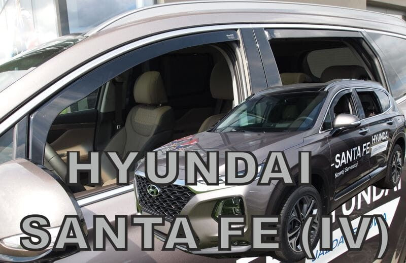 TEAM HEKO IN-CHANNEL RAIN GUARDS FOR HYUNDAI SANTA FE 2019-2023 (4 piece set)