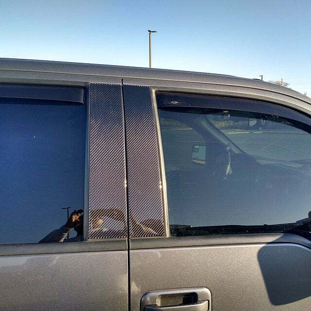 REAL CARBON FIBER PILLAR Posts for FORD F-150 (2004-2014) 4pc