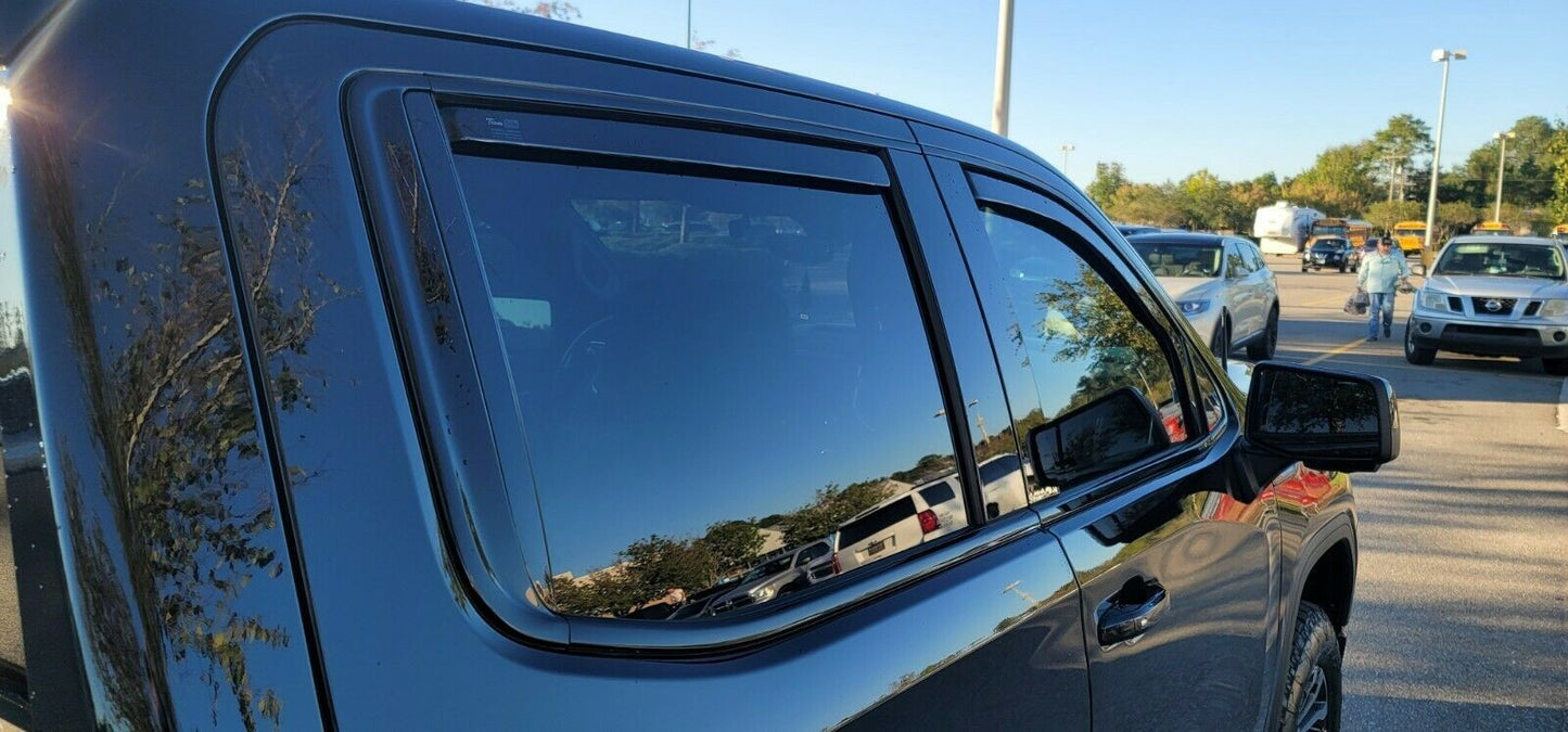 TEAM HEKO IN-CHANNEL VENT VISORS FOR TOYOTA TACOMA CREW CAB 4 DOOR 2016-2023