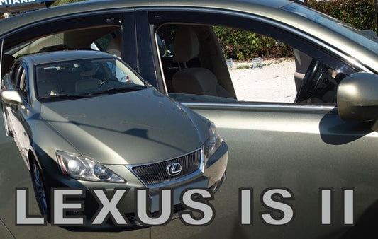 TEAM HEKO IN-CHANNEL VENT VISORS FOR LEXUS IS  2006-2013 ( FULL SET) 2ND GEN