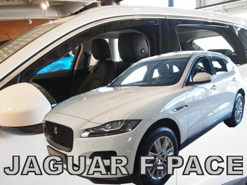 JAGUAR F-PACE IN-CHANNEL RAIN GUARDS 2017-UP ( FULL SET) DARK SMOKE