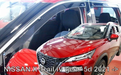 IN-CHANNEL RAIN GUARDS WIND DEFLECTORS FITS NISSAN ROGUE 2021-2024