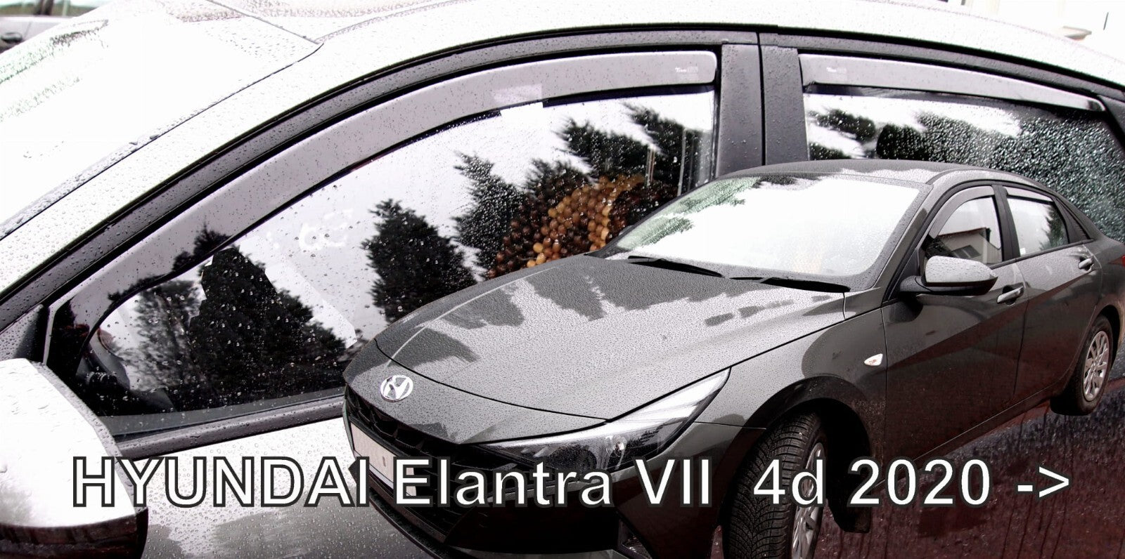 TEAM HEKO IN-CHANNEL RAIN GUARDS FOR HYUNDAI ELANTRA 2021-UP (4 piece set)