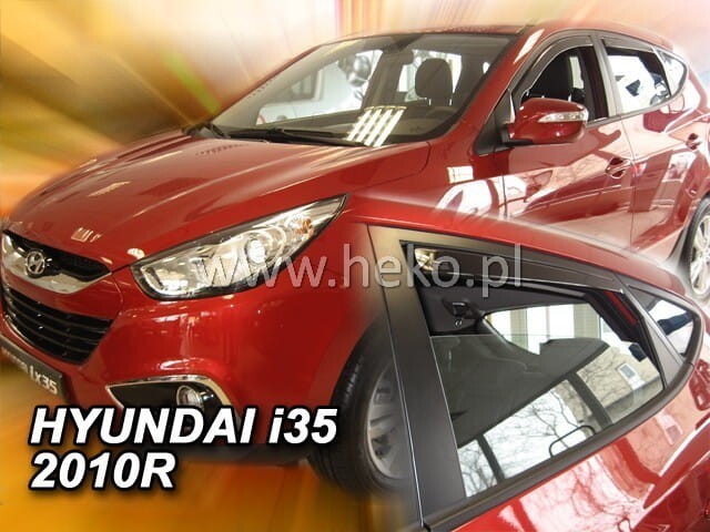 TEAM HEKO IN-CHANNEL RAIN GUARDS FOR HYUNDAI TUCSON 2010-2015 (4 piece set)
