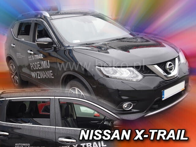IN-CHANNEL RAIN GUARDS WIND DEFLECTORS FITS NISSAN ROGUE 2014-2020