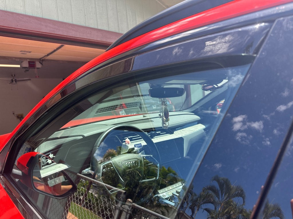 VOLKSWAGEN TOUAREG IN-CHANNEL RAIN GUARDS WIND DEFLECTORS 2003-2010 (FULL SET)