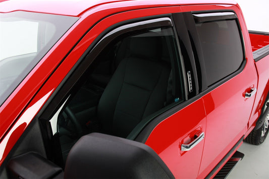IN-CHANNEL RAIN GUARDS WIND DEFLECTORS FOR CHEVY SILVERADO 2019-2022 (FULL SET)
