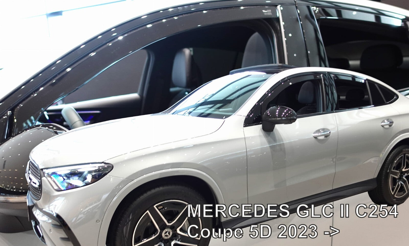 TEAM HEKO IN-CHANNEL VENT VISORS FOR MERCEDES GLC "COUPE" 2023-up FULL SET)