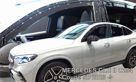 TEAM HEKO IN-CHANNEL VENT VISORS FOR MERCEDES GLC "COUPE" 2023-up FULL SET)