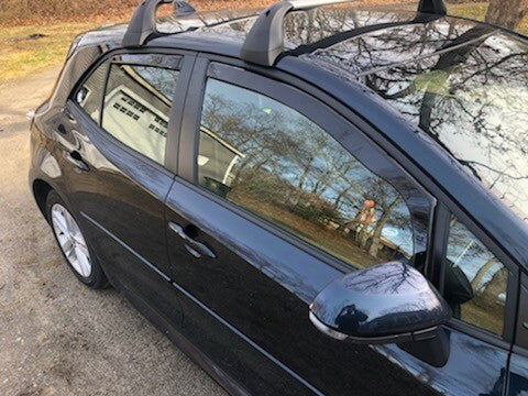 IN-CHANNEL RAIN GUARDS VISORS FOR TOYOTA COROLLA FITS 2019-2024 HATCHBACK