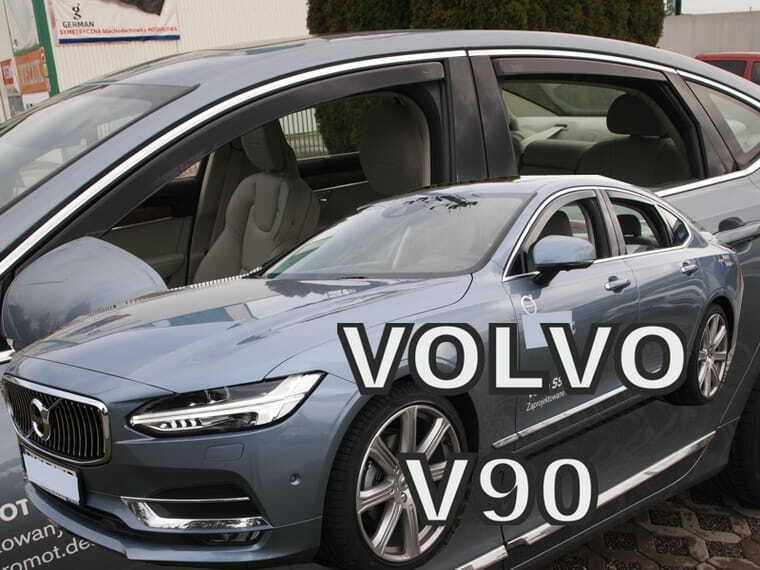 VOLVO S90 IN-CHANNEL RAIN GUARDS WIND DEFLECTORS 2017 (4PC)