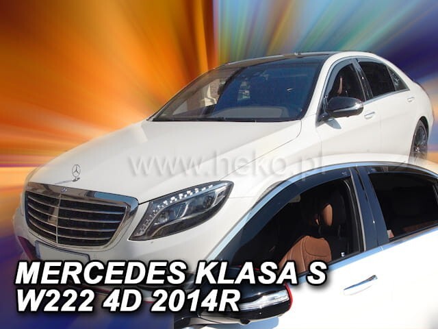 MERCEDES S-CLASS IN-CHANNEL RAIN GUARDS 2014-2019