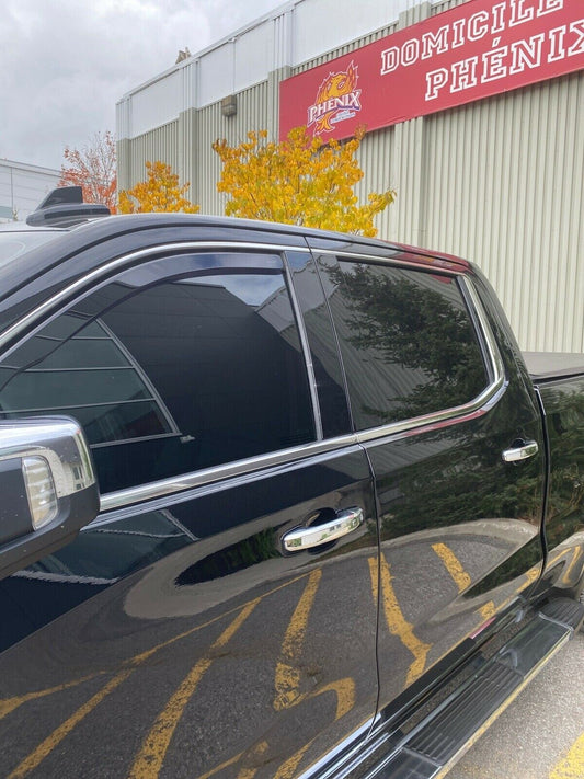 IN-CHANNEL RAIN GUARDS  FOR NISSAN TITAN CREW CAB 2004-2015