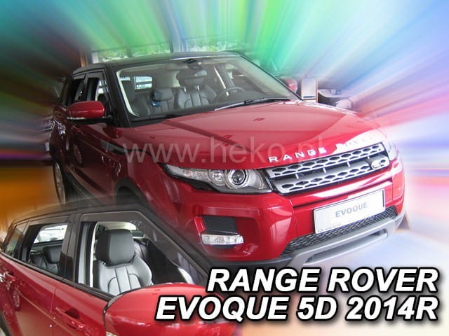 IN-CHANNEL RAIN GUARDS FOR LAND ROVER RANGE ROVER EVOQUE ( 4 PIECE SET) 