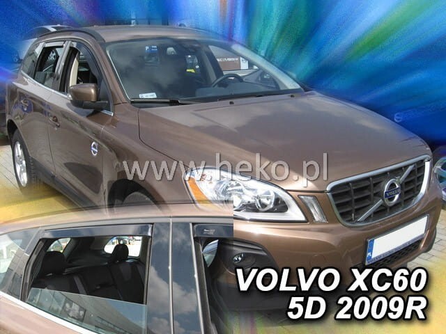 VOLVO XC60 IN-CHANNEL RAIN GUARDS WIND DEFLECTORS 2010-2017