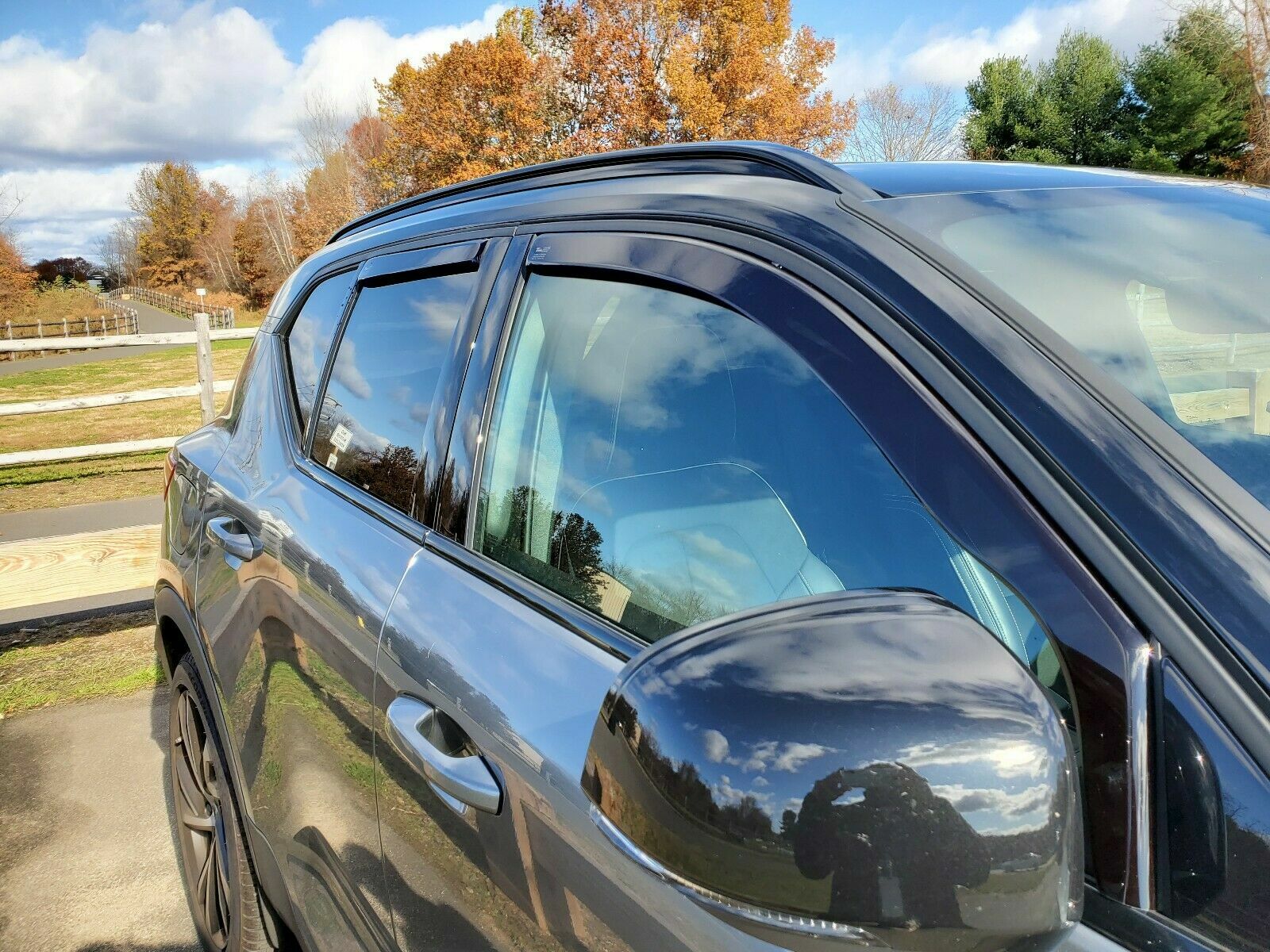 BMW X5 IN-CHANNEL RAIN GUARDS WIND DEFLECTORS 2000-2006