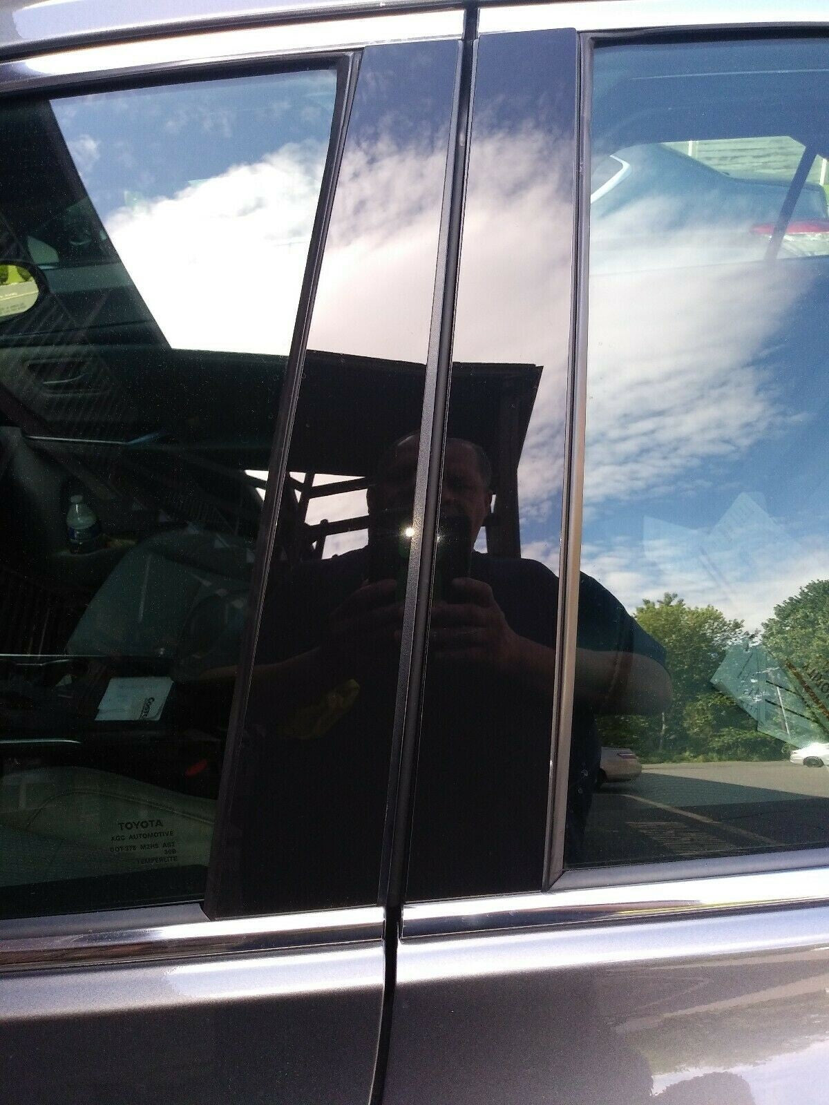Piano Black PIllar Posts FOR VOLKSWAGEN GOLF 4 DOOR ( 2015-2019) 6PC SET