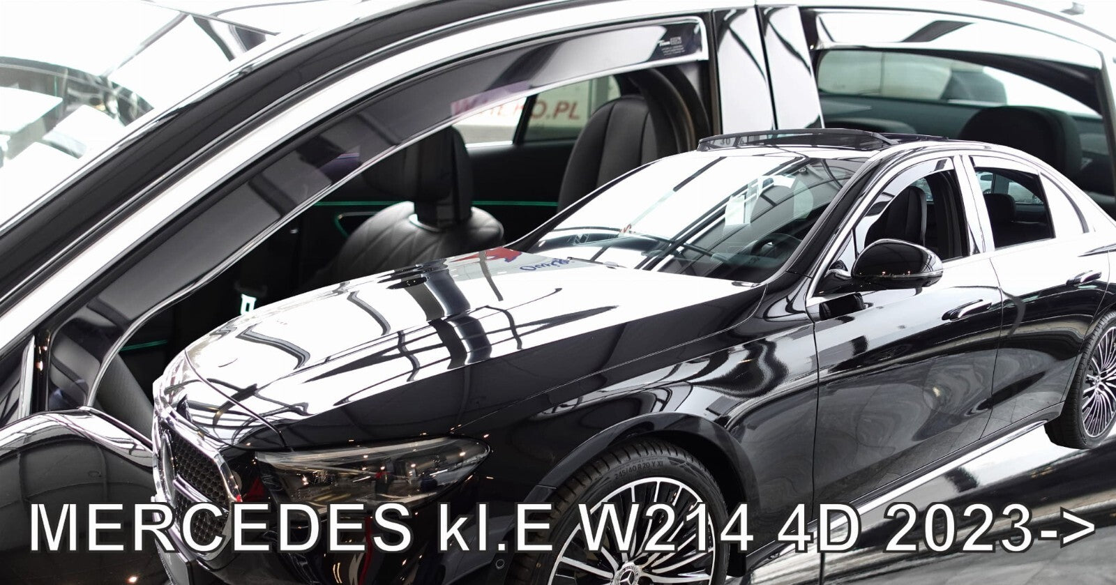 MERCEDES E-CLASS IN-CHANNEL RAIN GUARDS WIND DEFLECTORS 2024-up ( 4PC SET)  W214