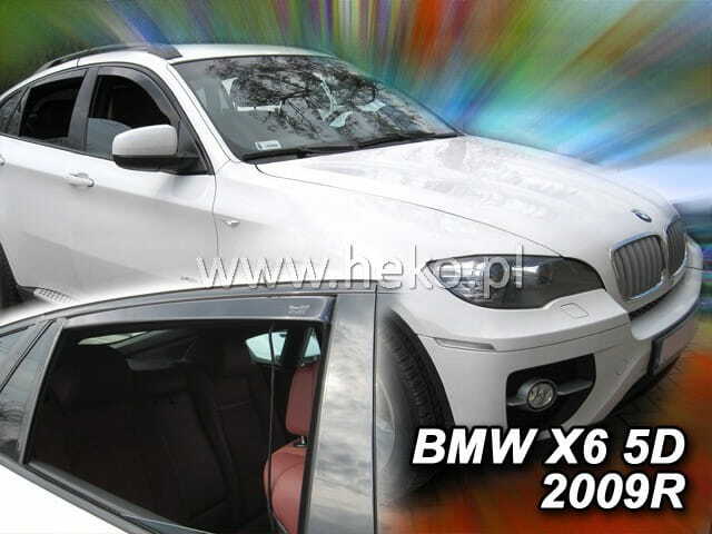 BMW X6 IN-CHANNEL RAIN GUARDS WIND DEFLECTORS 2008-2014 (FULL SET)
