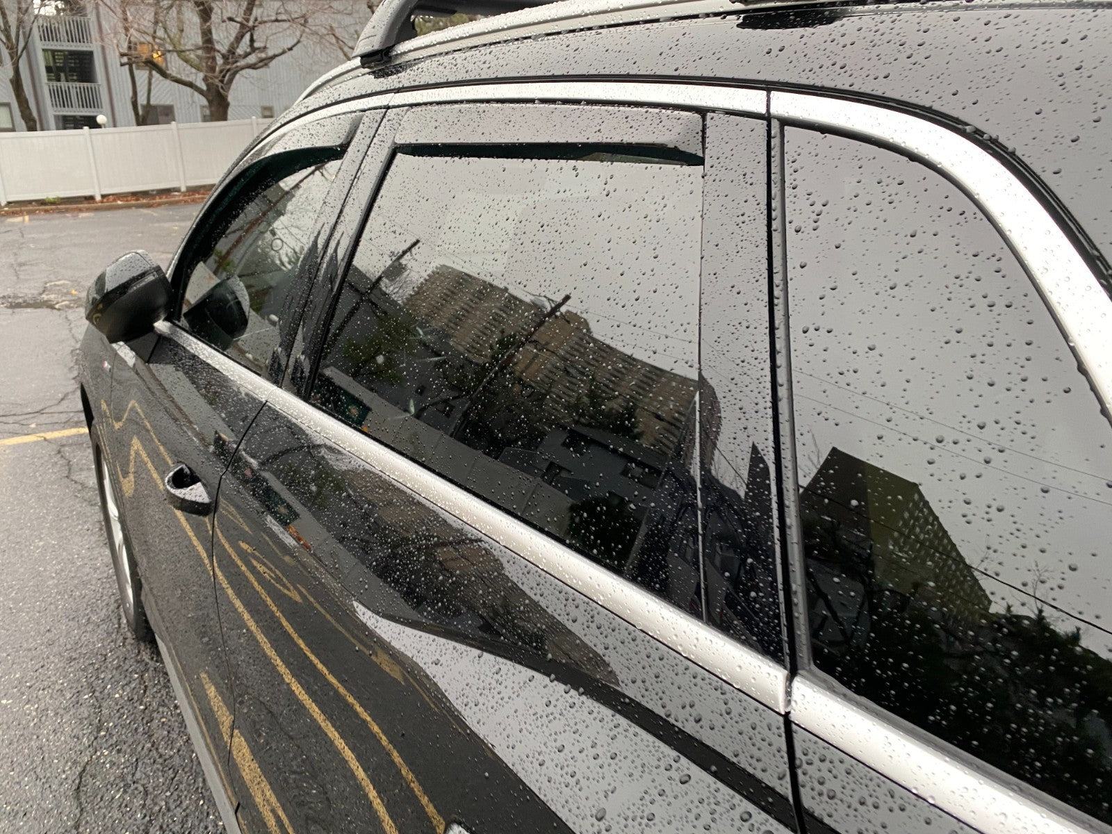 IN-CHANNEL RAIN GUARDS FOR MERCEDES GL  (FULL SET) FITS 2007-2012