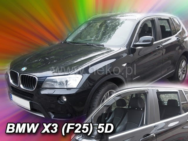 BMW X3 IN-CHANNEL RAIN GUARDS WIND DEFLECTORS 2011-2017