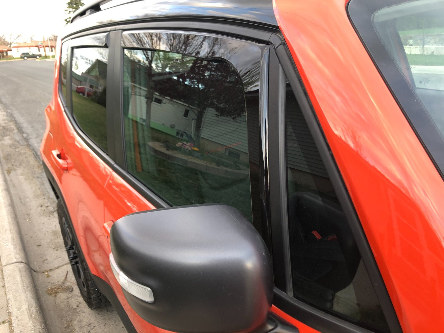 IN-CHANNEL RAIN GUARDS WIND DEFLECTORS FOR JEEP RENEGADE 2015-2024