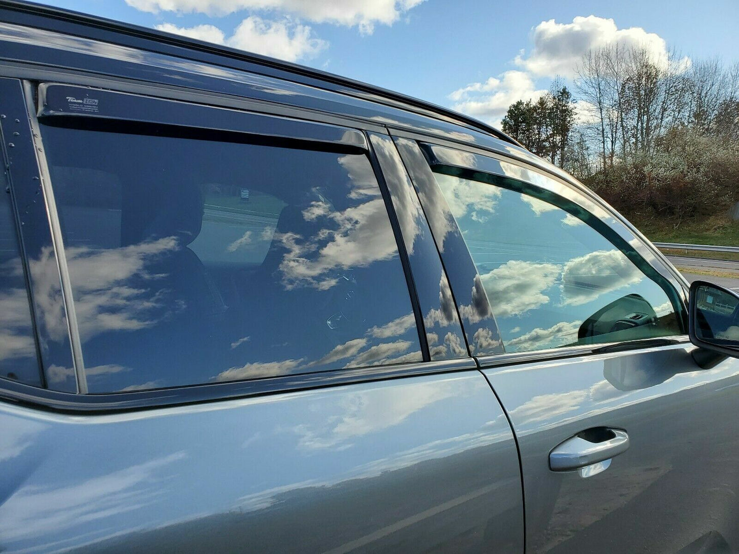 BMW X5 IN-CHANNEL RAIN GUARDS WIND DEFLECTORS 2007-2018 ( FULL SET) DARK SMOKE