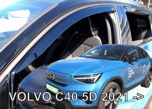 VOLVO C40 IN-CHANNEL RAIN GUARDS WIND DEFLECTORS FITS 2022-UP ( FULL SET)